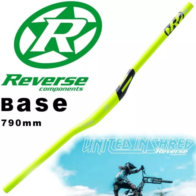 REVERSE COMPONENTS, BASE 790mm 31.8mm 18mm Rise - Alloy MTB Handlebars 01465