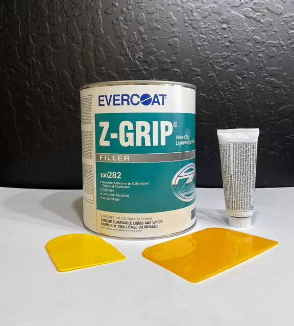 Evercoat Z Grip 282 Non Clog Lightweight Body Filler + Hardener & 2 Spreaders