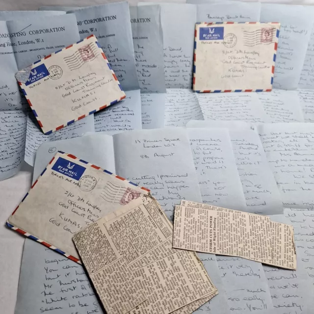 Handwritten Letters David M Longley Gold Cost Military Training ,BBC Iink Lot6