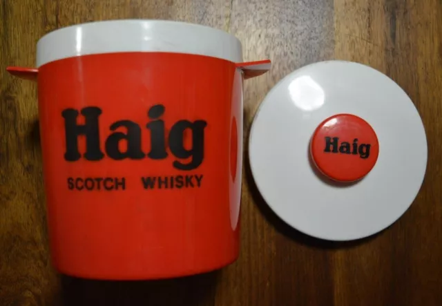 Vintage Haig Scotch Whisky Ice Bucket Insulex Isolex Man Cave