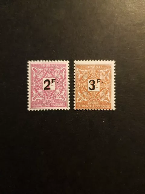 Frankreich Briefmarke Kolonie Senegal Steuer N° 20/21 Neu MH 1927