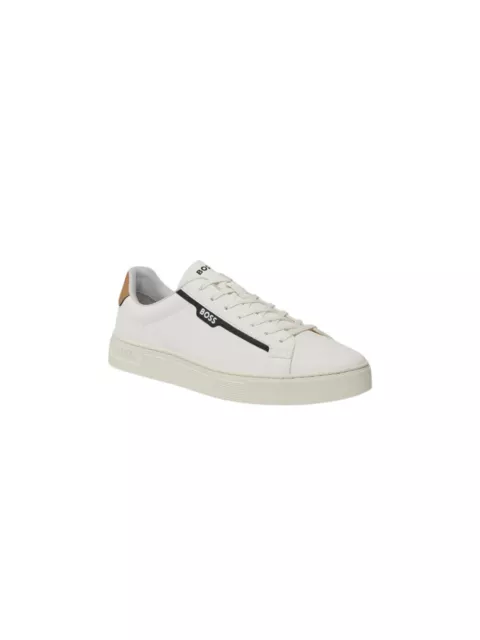 Sneaker Boss modello in ecopelle Rhys Tenn, da uomo colore Bianco ottico.