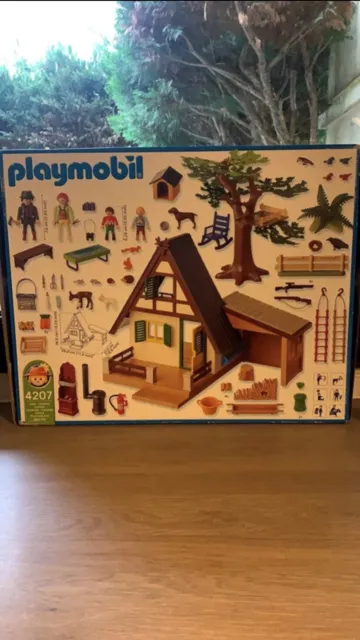 Playmobil 4207 Famille animaux maison forestière