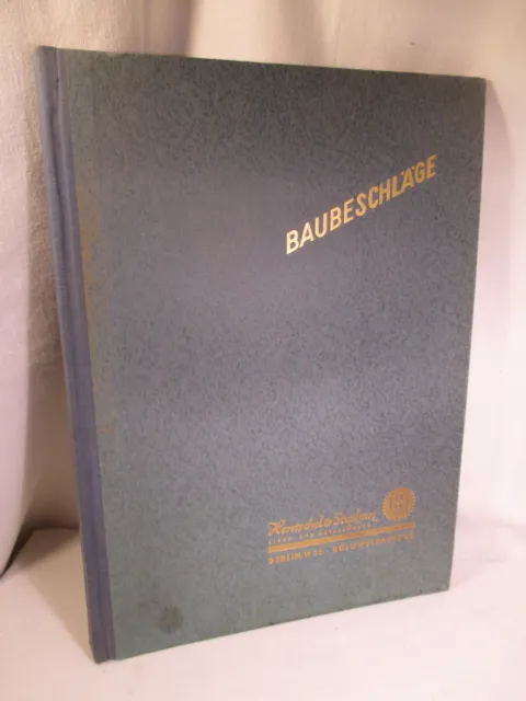 1950er Reklame Katalog : BAUBESCHLÄGE Hentschel & Stephan Berlin Architektur 2