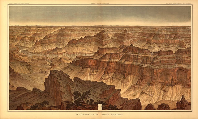 Panorama View of Grand Canyon Point Sublime AZ 16x24