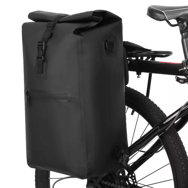 3-en-1 sacoche de vélo étanche sacoche de porte-bagages arrière sac à dos S8L0