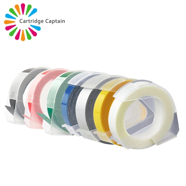 Compatible 9mm X 3M Tape Label Maker Embossing for Dymo 12814 17266 5500B 1540
