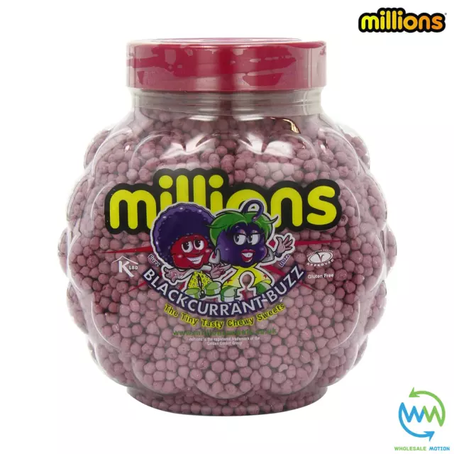 BLACKCURRANT MILLIONS Sweets CHEWY Candy TINY Wedding Favours PICK N MIX Vegan