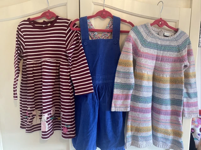 JoJo Maman Bebe Girls Dresses x 3 Age 2-3 Years