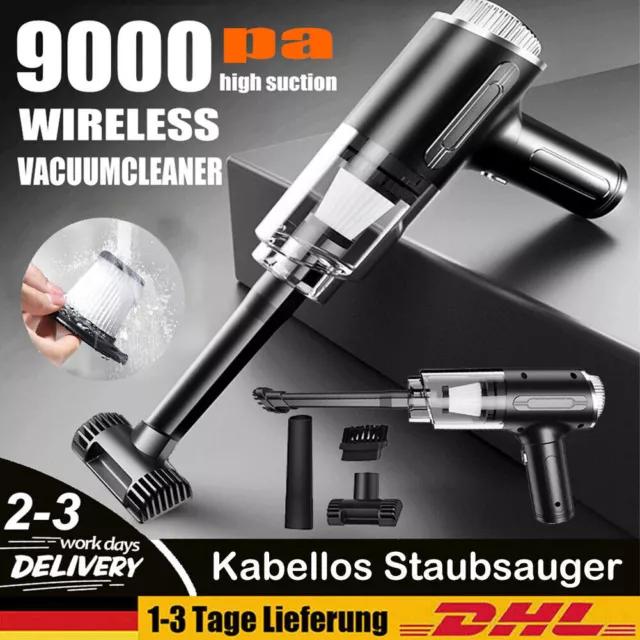 120w Kabellos Handstaubsauger Staubsauger Nass & Trocken Akku Für Auto/büro/haus