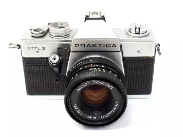 Praktica MTL 3 35mm SLR Film Camera With Pentacon Auto 1.8/50 Lens