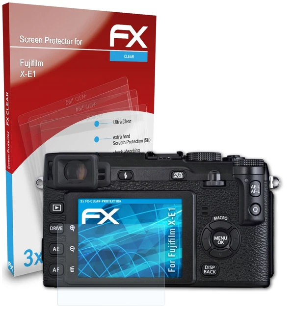atFoliX 3x Screen Protection Film for Fujifilm X-E1 Screen Protector clear