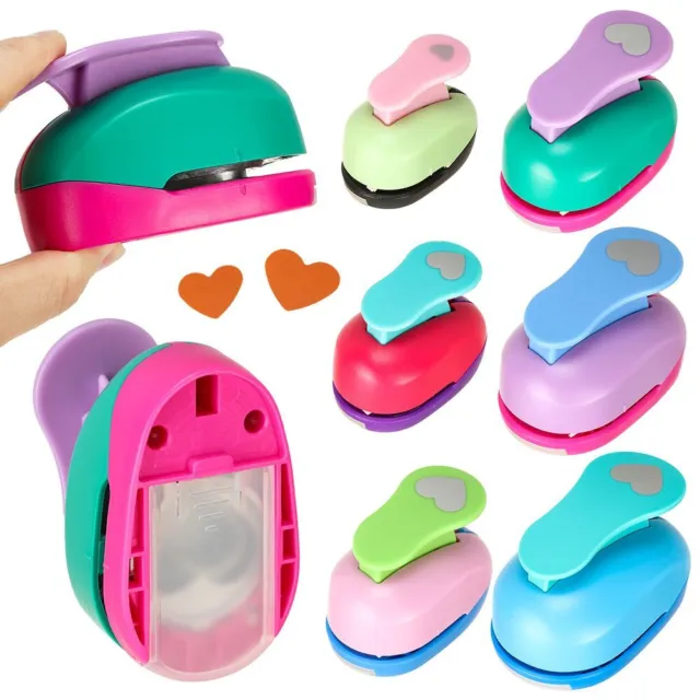 Heart Hole Punch DIY Embossing Device Children's Embossing Machine Manual  Pap S1