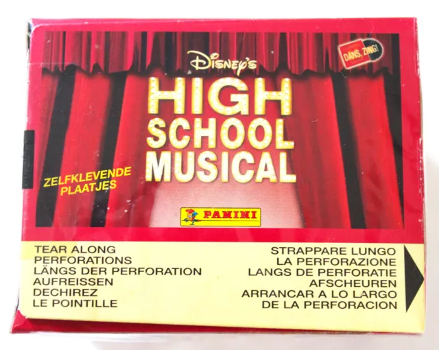 Panini Disney Sticker High School Musical 2007 Rare Box Display 50 Packets Bags