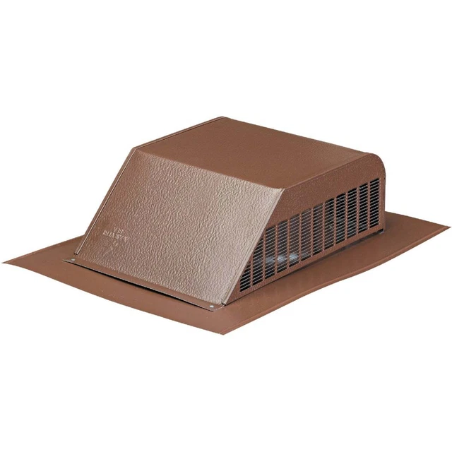 Airhawk 50 In. Brown Aluminum Slant Back Roof Vent 85283 Pack of 6 Air Vent