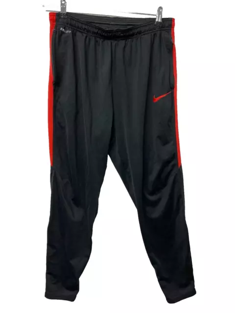 Nike Dri-Fit Pantalon de Survêtement Gr. XL Noir Rouge Hommes Jogging Sportswear