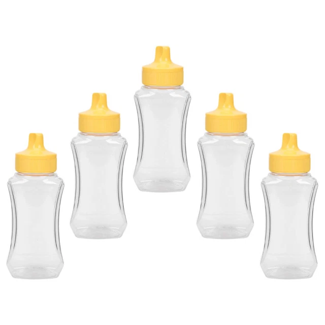 5 pz bottiglie spremere ghiaccio salsa dispenser bottiglie insalata condimento plastica