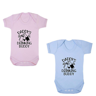 Daddy's Drinking Buddy Baby Grow Funny Gift