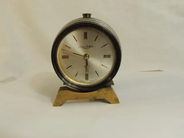 Rare Vintage 1960s Anheuser Busch Beer Keg Desk Bar Clock Swiza Sheffield Works