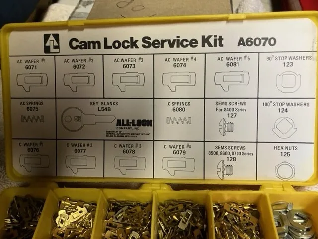 Cam Lock Service Kit Model A6070-Used