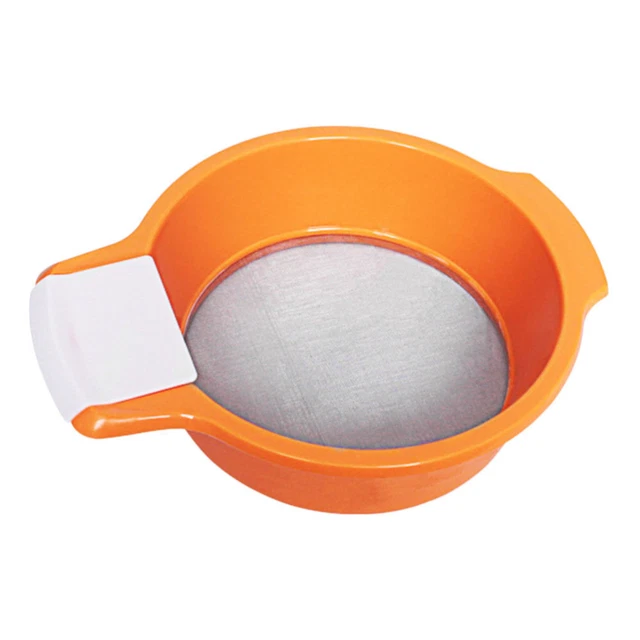1Pc Kunststoff Garten Sieb Rätsel Backen Sieb Mesh Bildschirm mit Griff