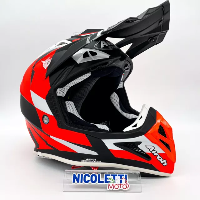 Casco Airoh Aviator Ace Trick Orange Matt Avat32 Cross Enduro