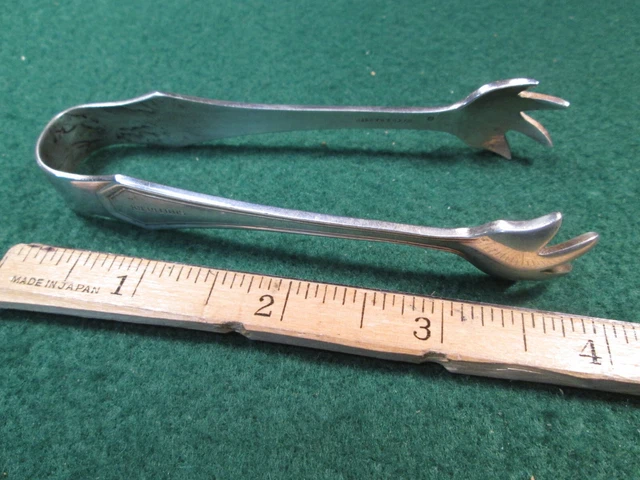 Southern Railway Dining Car Silver Sugar Tongs - Side Marked
