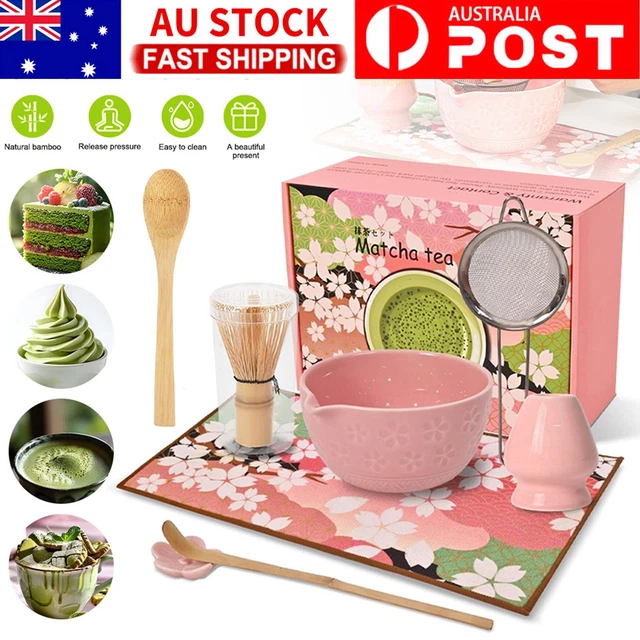 MATCHA MAKING TOOL Set Bamboo Tea Whisk Tea Scoop Bowl Ceramic Tea ...