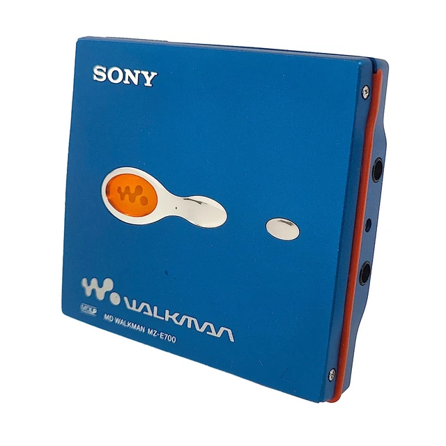 SONY MZ-E700 MD Walkman MiniDisc Player Blue with Remote Excellent