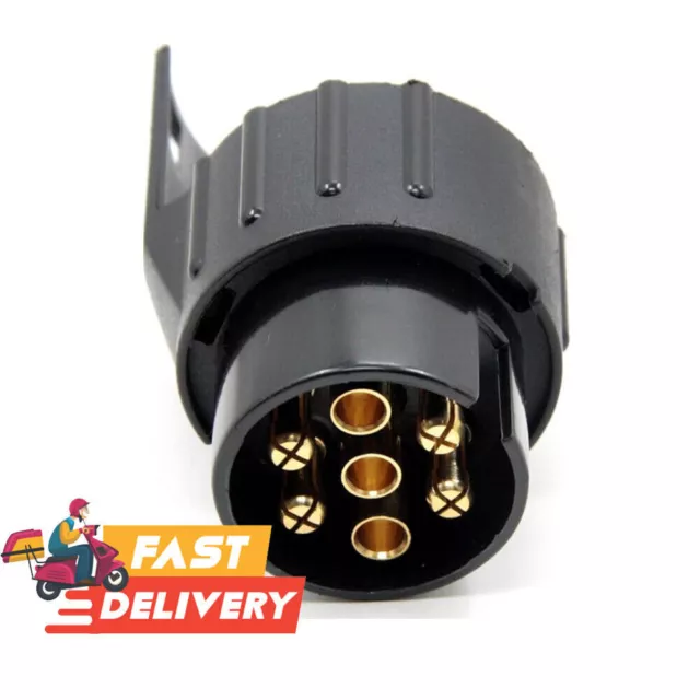 7 to 13 Pin Plug Trailer Truck Electric Adapter Towbar Towing Socket Converter