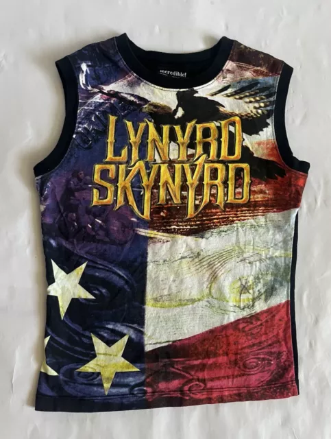 Vintage 90s Lynyrd Skynyrd Graphic Sleeveless Shirt M Tank Top Shirt Rock