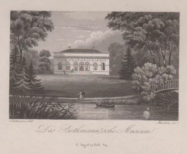 Frankfurt Museum Original -aquatinta Ehemant 1845