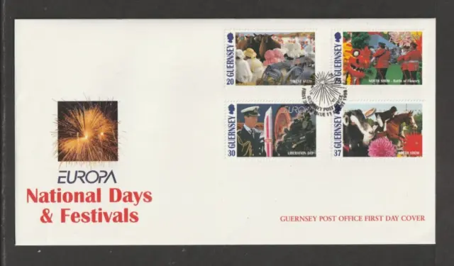 GUERNSEY 1998 Europa - Festivals set - SG 781/84 - FDC