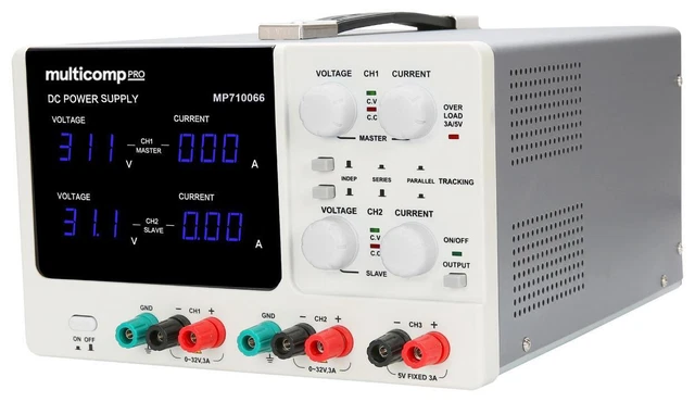 Banc Alimentation Électrique, Réglable, 3 Sortie - MULTICOMP PRO - MP710066