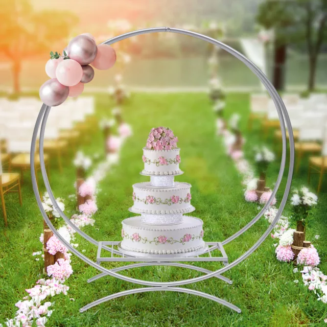 80cm Metal Cake Arch Stand Cupcake Dessert Display Holder Wedding Party Decor