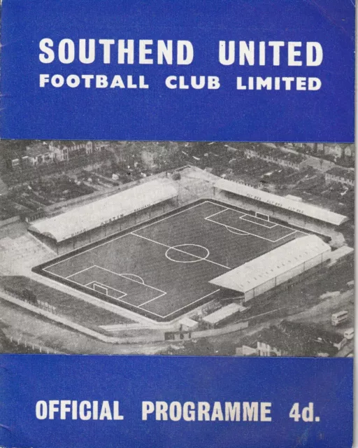 SOUTHEND v WREXHAM 1962/63 DIVISION 3