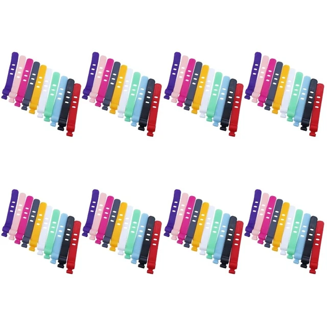 200 Pcs Kabelführungsbänder Kabelmanager Desktop-Schreibtisch Halterung