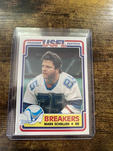1984 Topps USFL Mark Schellen New Orleans Breakers #81