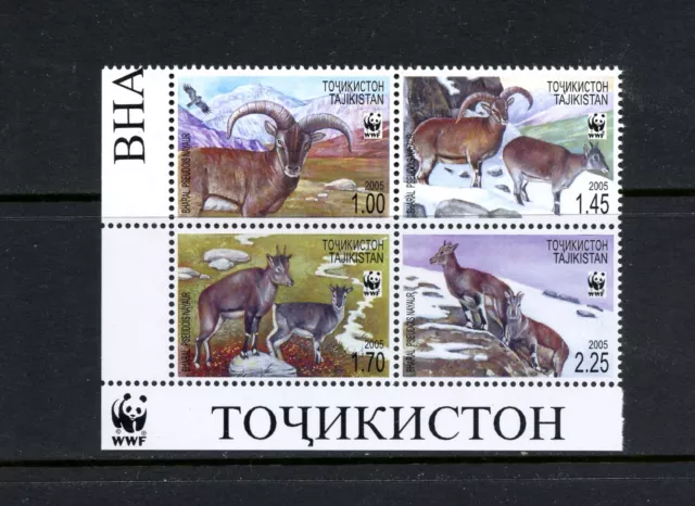 R3796   Tajikistan   2005   fauna  bharals    BLOCK   MNH