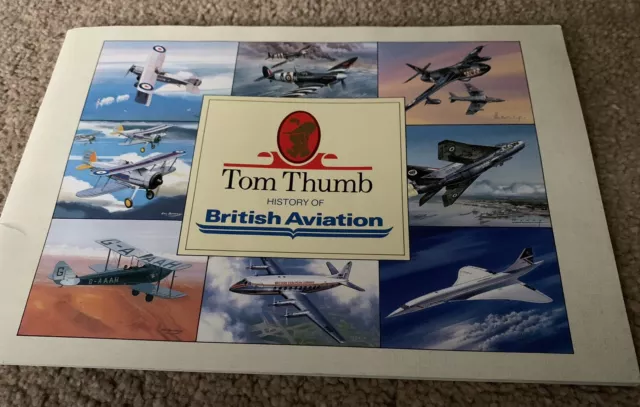 Tom Thumb History Of British Aviation Collectible Cards in Album