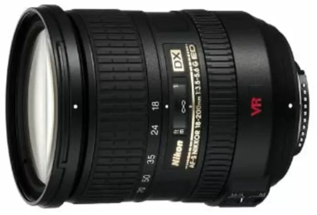 Nikon AF-S DX VR Zoom Nikkor ED18-200mm F3.5-5.6G (IF) For Nikon DX format only