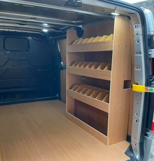 FORD TRANSIT CUSTOM LWB, Plywood Van racking, Shelving Flat Pack £144