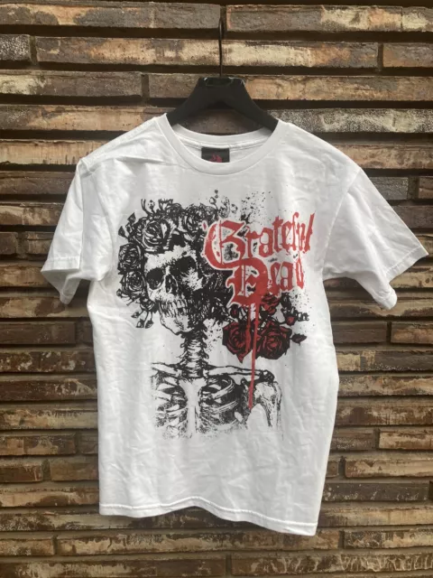 Grateful Dead Bertha Zion Rootswear Shirt Size Small Roses skull 90s Retro Y2K