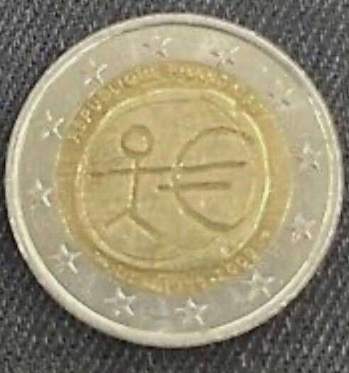piece de 2 euros rare UEM 1999 2009