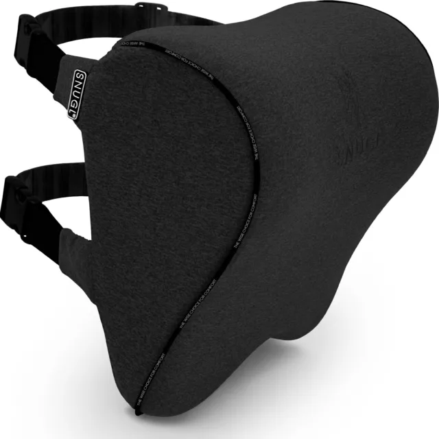 SNUGL Car Headrest Pillow - Memory Foam Car Neck Pillow with Dual Elastic Straps