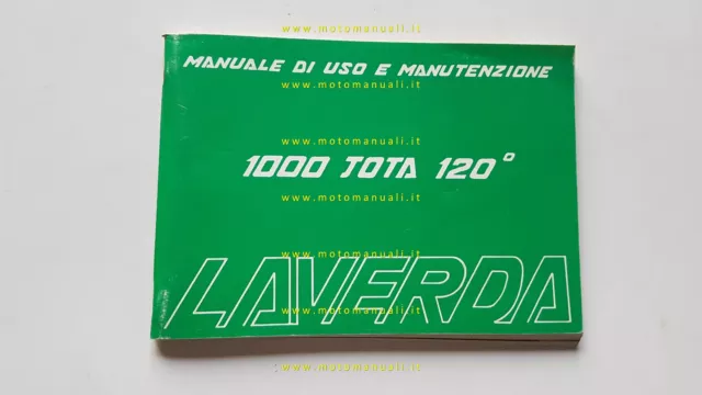 Laverda 1000 Jota 120° 1981 manuale uso manutenzione originale