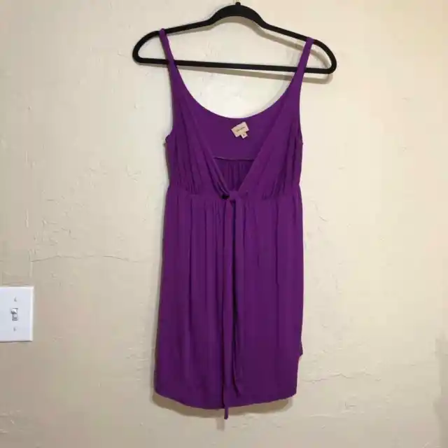 Ella Moss Womens Shirt Medium Purple Sleeveless Top V Neck Blouse