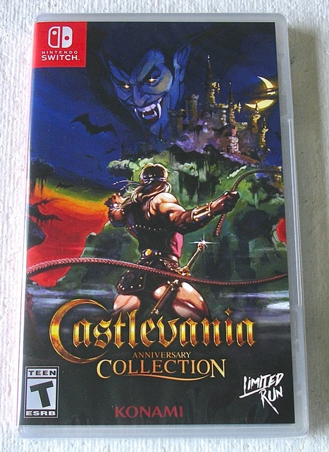 Nintendo Switch Limited Run #106 Castlevania Anniversary Collection, Variante Konami Shop, NTSC, Nuovo Sigillato.