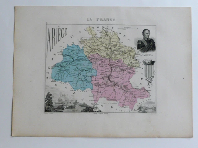 Lot De 7 Puzzles Anciens - Atlas Géographique A.R. Fremin - Logerot