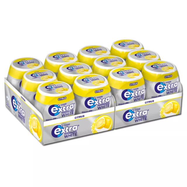 (47,32€/1kg) Wrigleys Extra Professional White Citrus Dose, 12 Stück